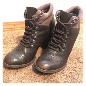 Lace-up booties by Not Rated